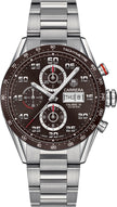 TAG HEUER Carrera 43Mm Brown Dial Men'S Watch Cv2A1S.Ba0799 1