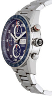 TAG HEUER Carrera Chronograph Blue Dial Men'S Watch Cv2A1V.Ba0738 2