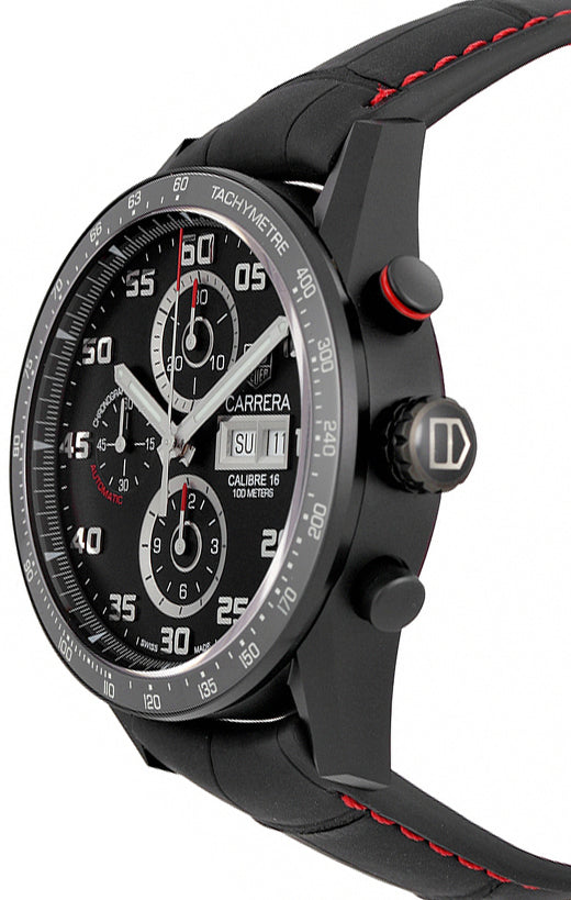 TAG HEUER Carrera Day-Date 43Mm Black Dial Men'S Watch Cv2A81.Fc6237 2
