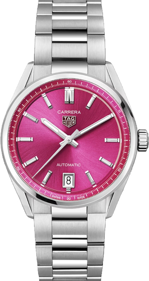 TAG HEUER Carrera Date Pink Dial Women'S Watch Wbn2313.Ba0001 1