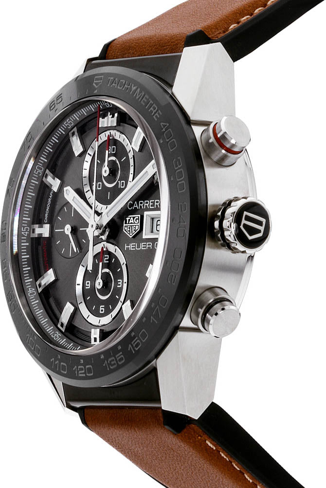 TAG HEUER Carrera Grey Dial Chronograph Men'S Watch Car201W.Ft6122 2