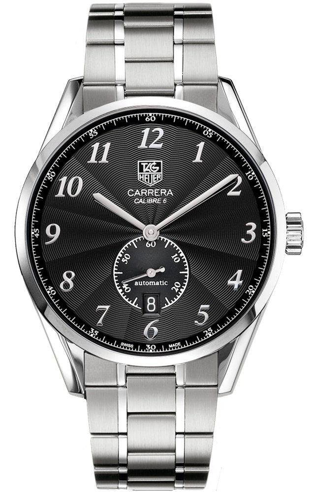 TAG HEUER Carrera Heritage Calibre 6 Black Dial Men'S Watch Was2110.Ba0732 1