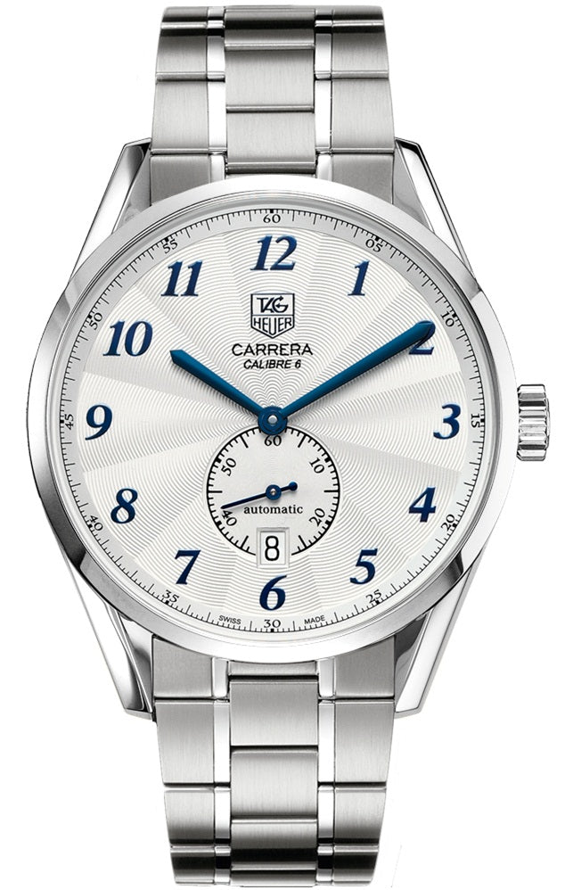 TAG HEUER Carrera Heritage Silver Dial 39Mm Men'S Watch Was2111.Ba0732 1