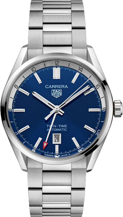 TAG HEUER Carrera Twin-Time Automatic Gmt Men'S Watch Wbn201A.Ba0640 1