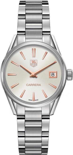 TAG HEUER Carrera Silver Dial Luxury Women'S Watch War1312.Ba0778 1