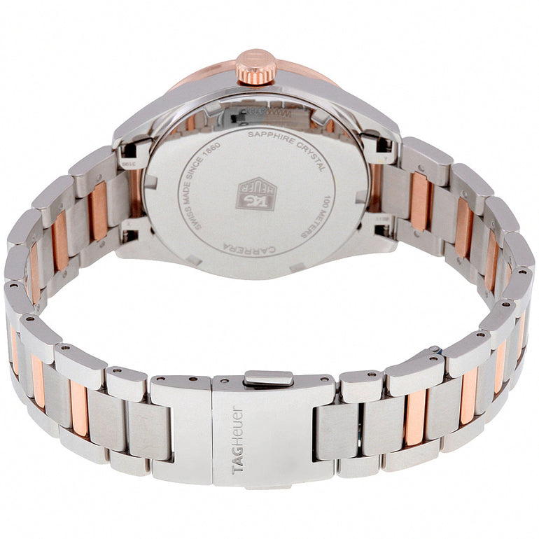 TAG HEUER Carrera Solid Rose Gold & Stainless Diamond Women'S Watch War1353.Bd0779 3