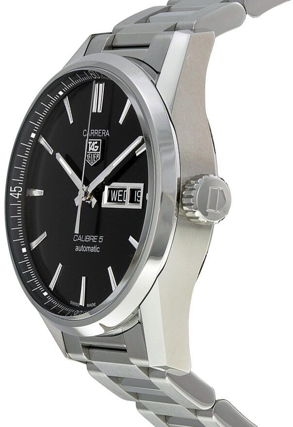 TAG HEUER Carrera Calibre 5 Automatic Black Dial Men'S Watch War201A.Ba0723 2