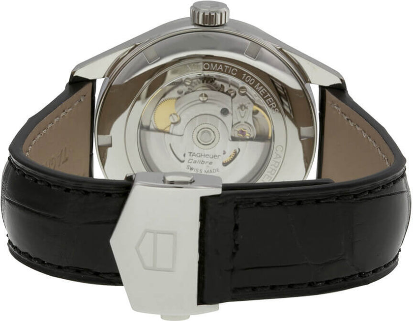 TAG HEUER Carrera Black Leather 41Mm Men'S Watch War201A.Fc6266 3