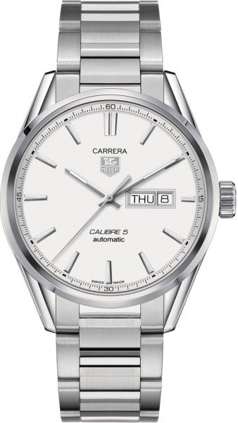 TAG HEUER Carrera Day Date Silver Dial Men'S Watch War201B.Ba0723 1