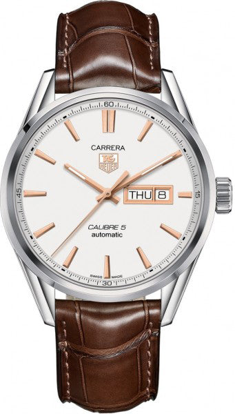 TAG HEUER Carrera Day Date Silver Dial Men'S Watch War201D.Fc6291 1