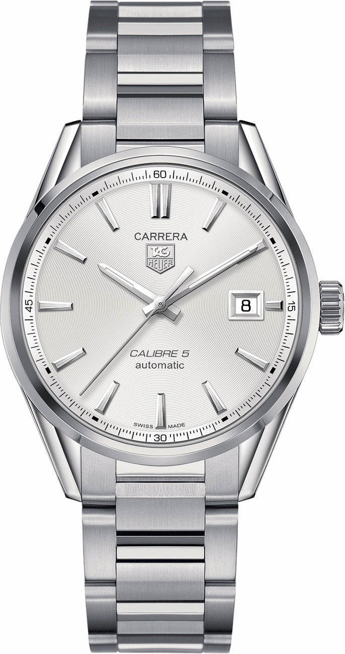 TAG HEUER Carrera Silver Dial Men'S Watch War211B.Ba0782 1