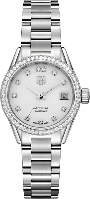 TAG HEUER Carrera Calibre 9 Women'S Diamond Watch War2415.Ba0776 1
