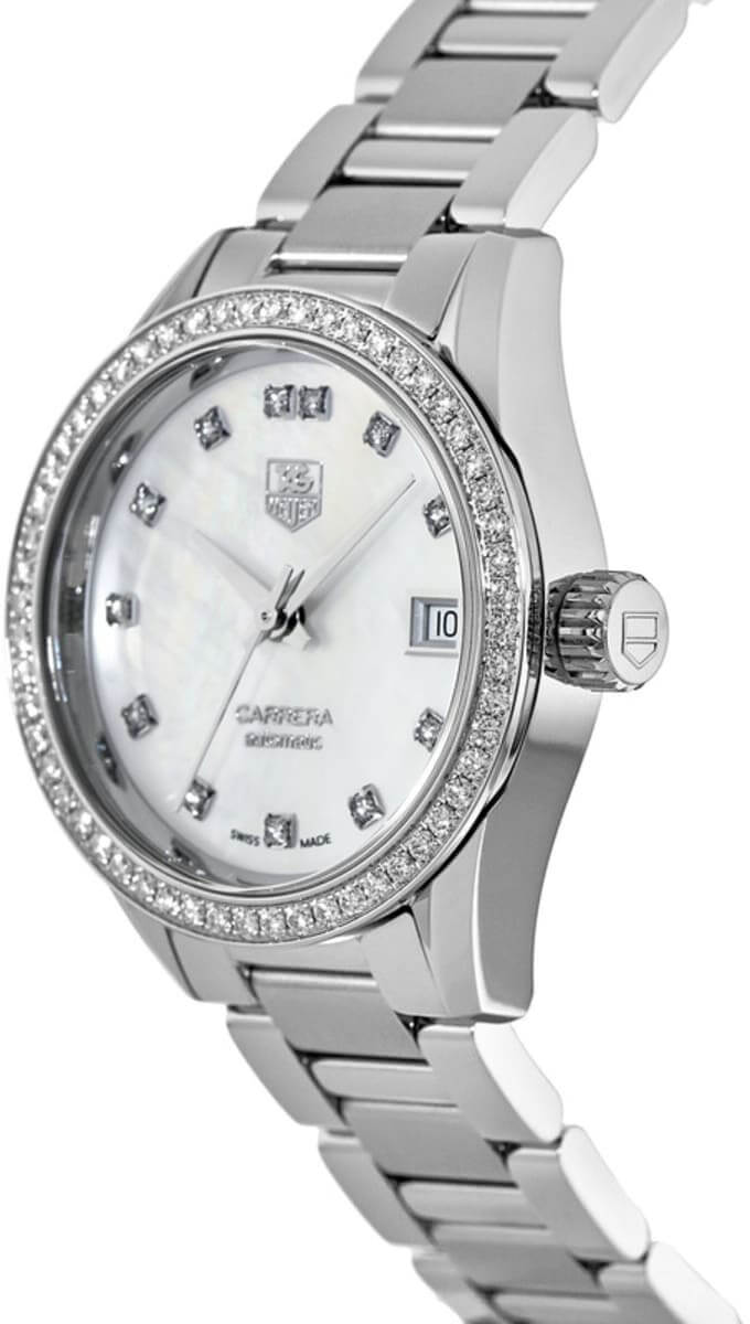 TAG HEUER Carrera Calibre 9 Women'S Diamond Watch War2415.Ba0776 2