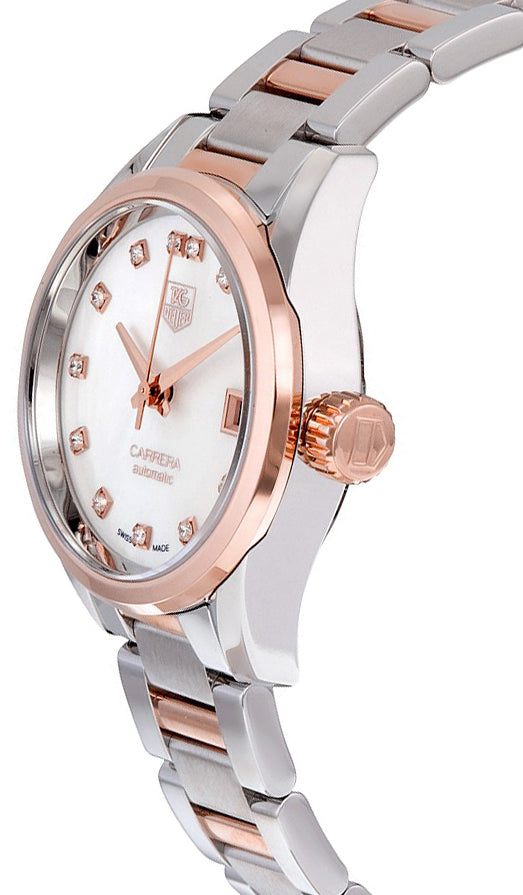 TAG HEUER Carrera 28Mm Diamond Women'S Watch War2452.Bd0777 2