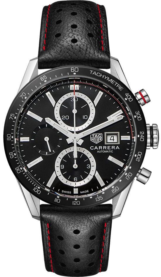 TAG HEUER Carrera Calibre 16 Men'S Black Watch Cbm2110.Fc6454 1