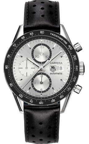 TAG HEUER Carrera Automatic Silver Dial Men'S Watch Cv2011.Fc6205 1