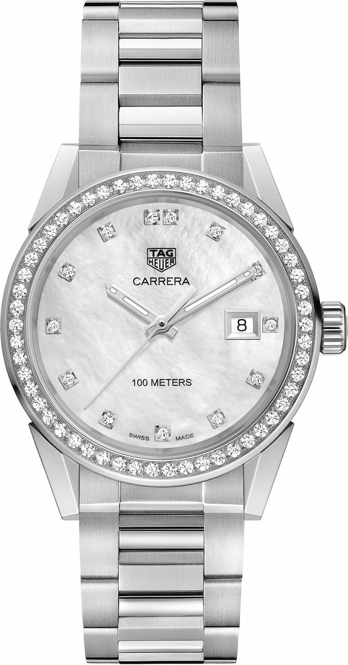 TAG HEUER Carrera 36Mm Diamond Women'S Watch Wbg1315.Ba0758 1
