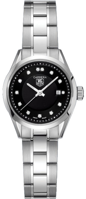 TAG HEUER Carrera 27Mm Diamond Dial Women'S Watch Wv1410.Ba0793 1