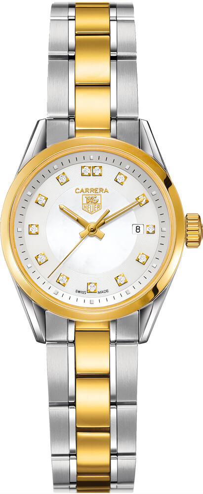TAG HEUER Carrera Two-Tone 18K Gold 27Mm Women'S Watch Wv1450.Bd0797 1