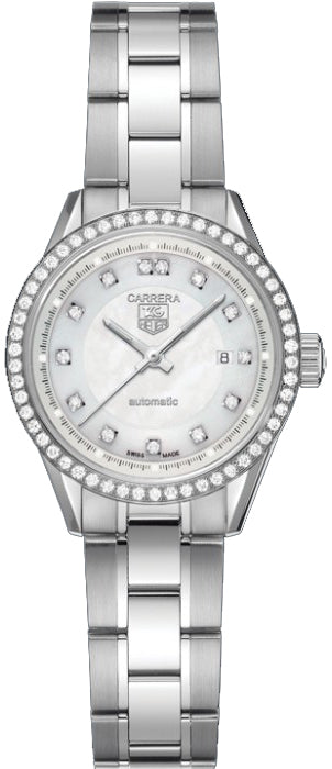 TAG HEUER Carrera 27Mm Diamond Women'S Watch Wv2413.Ba0793 1