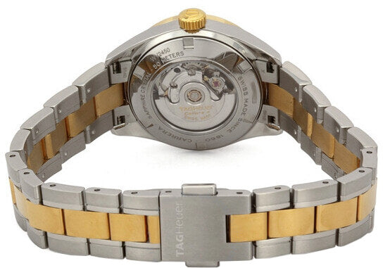 TAG HEUER Carrera 27Mm 18K Gold Two-Tone Women'S Watch Wv2450.Bd0797 3
