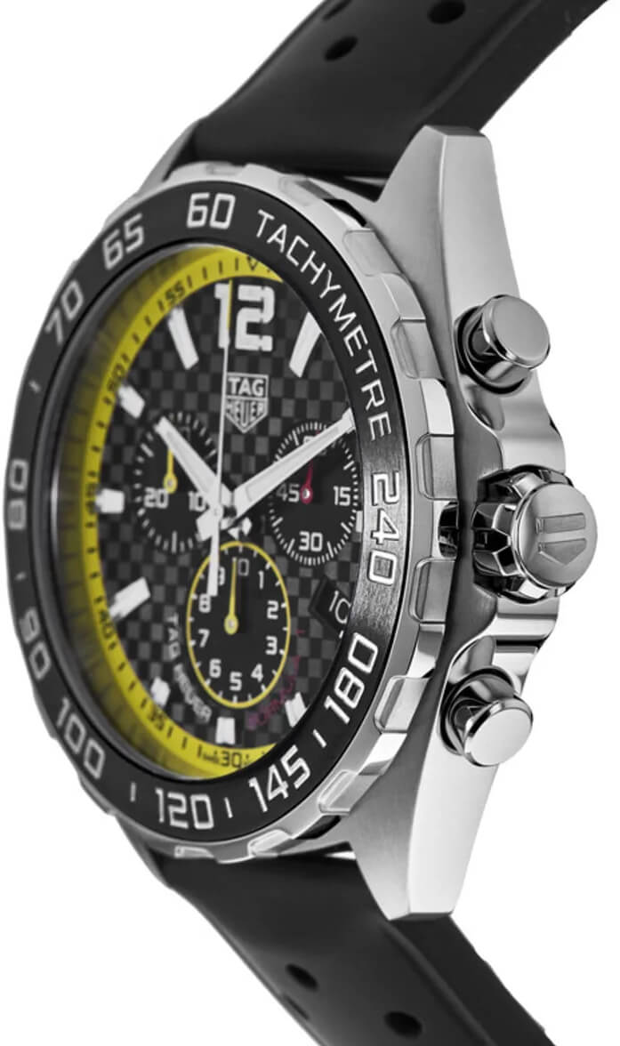 TAG HEUER Formula 1 Black Rubber Strap Men'S Watch Caz101Ac.Ft8024 2