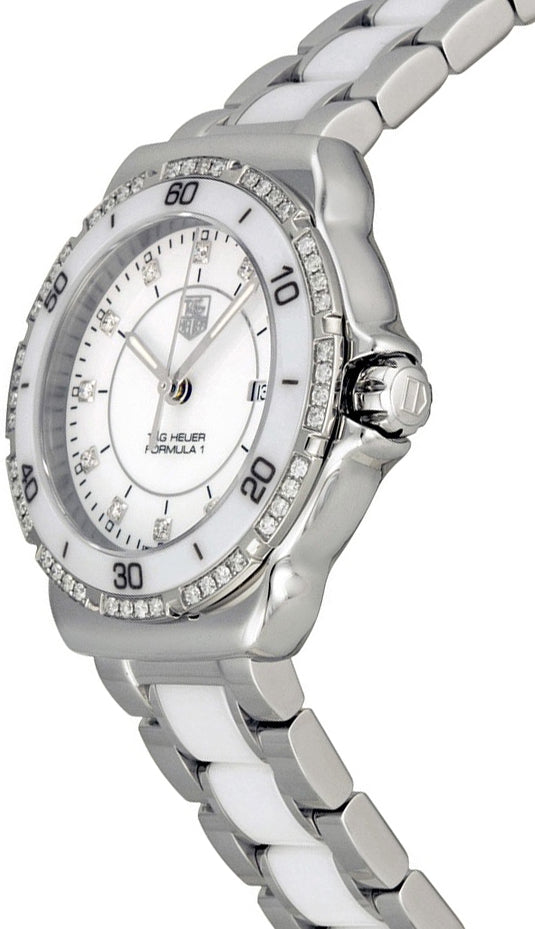 TAG HEUER Formula 1 Quartz Women'S Diamond Watch Wah1313.Ba0868 2