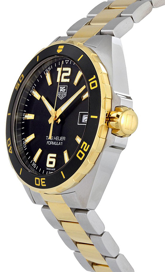 TAG HEUER Formula 1 Black Dial Two-Tone Men'S Watch Waz1121.Bb0879 2