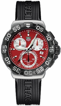 TAG HEUER Formula 1 Red Dial Chronograph Men'S Watch Cah1112.Ft6024 1
