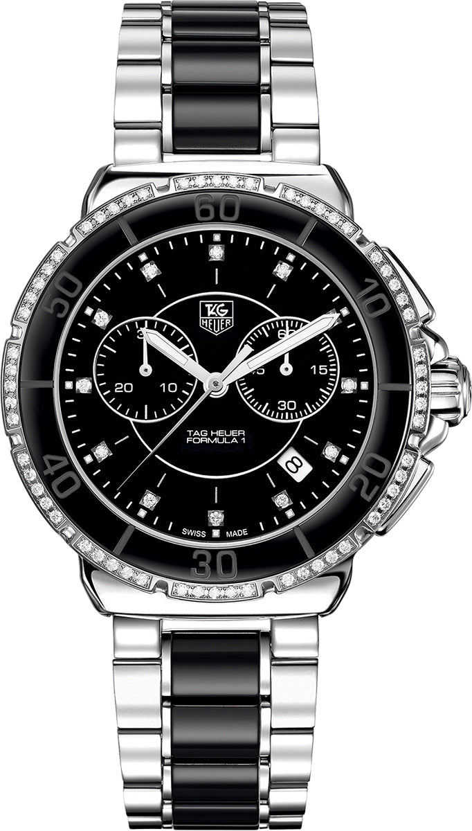TAG HEUER Formula 1 Black Dial Diamond Women'S Watch Cah1212.Ba0862 1
