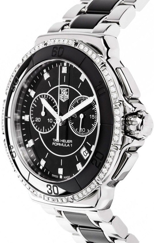 TAG HEUER Formula 1 Black Dial Diamond Women'S Watch Cah1212.Ba0862 2