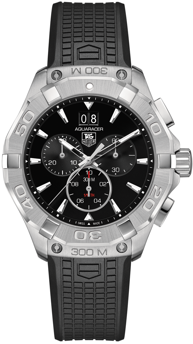 TAG HEUER Aquaracer Black Dial Chronograph Men'S Watch Cay1110.Ft6041 1