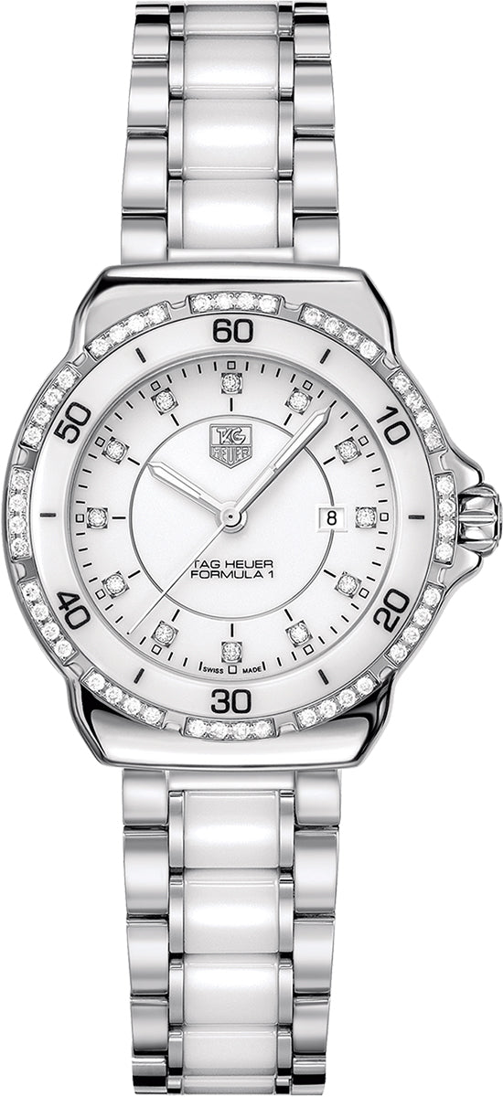 TAG HEUER Formula 1 Quartz Women'S Diamond Watch Wah1313.Ba0868 1