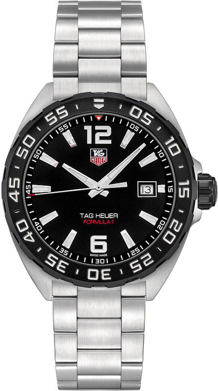 TAG HEUER Formula 1 Black Dial Men'S Watch Waz1110.Ba0875 1