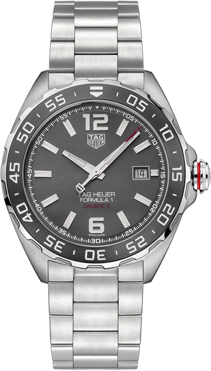 TAG HEUER Formula 1 Grey Dial Men'S Watch Waz2011.Ba0842 1
