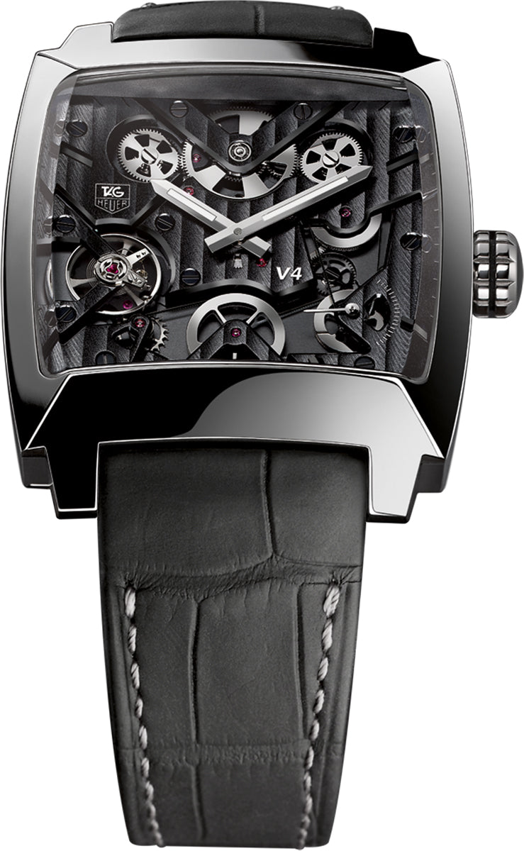 TAG HEUER Monaco V4 Limited Edition Titanium Men'S Watch Waw2080.Fc6288 2