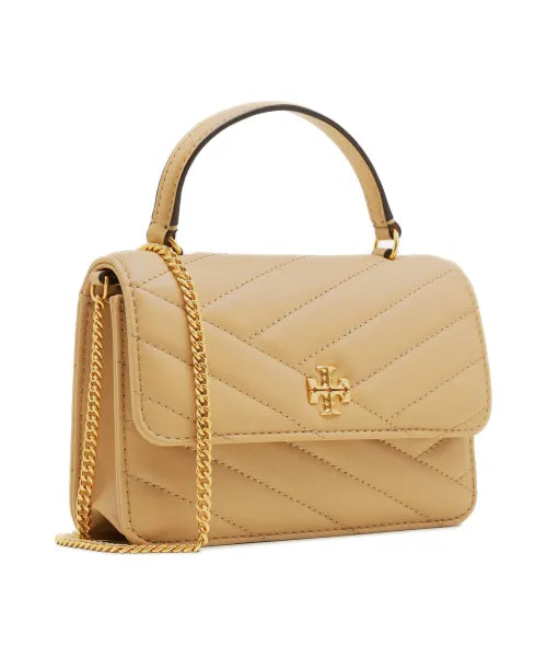[At India] TORY BURCH Mini Kira Chevron Top Handle Chain Wallet