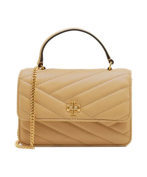 [At India] TORY BURCH Mini Kira Chevron Top Handle Chain Wallet