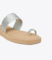 TORY BURCH Toe Ring Slide - Silver Chanterelle Mushroom