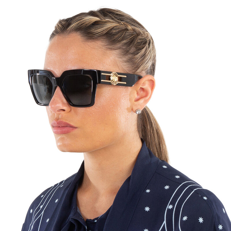 VERSACE Dark Grey Butterfly Ladies Sunglasses 54mm