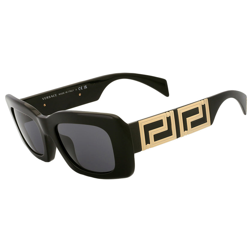 VERSACE Dark Grey Rectangular Ladies Sunglasses VE4444U GB1/87 54