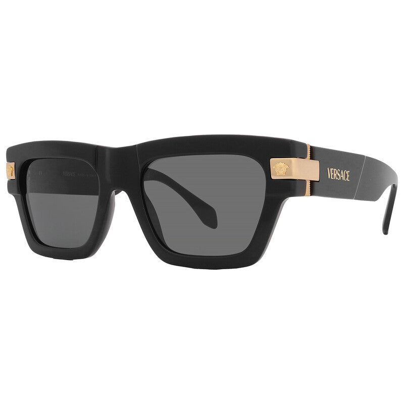 VERSACE Dark Grey Rectangular Men's Sunglasses 55mm