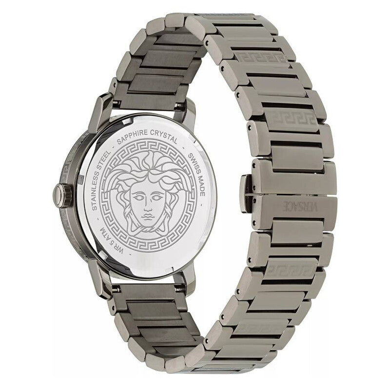 VERSACE V-Helix Quartz Gunmetal Dial Men's Watch VE9G00424
