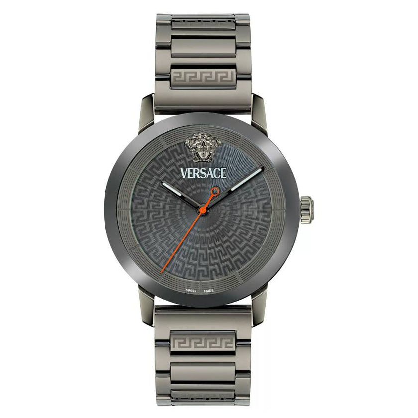 VERSACE V-Helix Quartz Gunmetal Dial Men's Watch VE9G00424