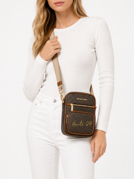 [AT DELHI]  MICHAEL KORS Jet Set Medium Signature Logo Crossbody Bag